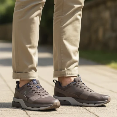 deportivas hombre marrón textil Callaghan detalle suela caucho EVA