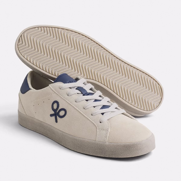 Zapatillas Silbon Beige Serraje Hombre detalle suela