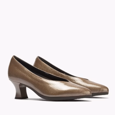 Zapatos vestir mujer topo charol Pitillos puestos modelo
