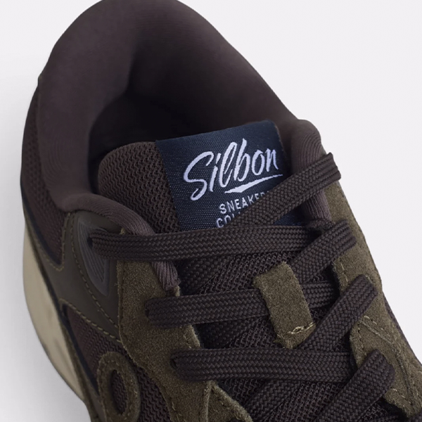 Zapatos casual hombre Silbon marrón estilo deportivo vista de detalle 2